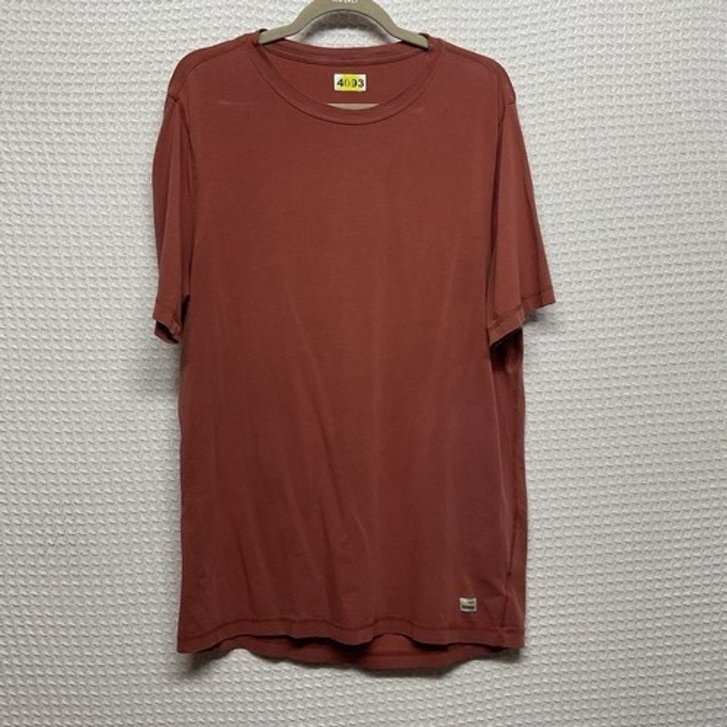 Vuori Vuori Rust Orange Gym Running Short Sleeve T-Shirt Men Large Size US L / EU 52-54 / 3 - 1 Thumbnail