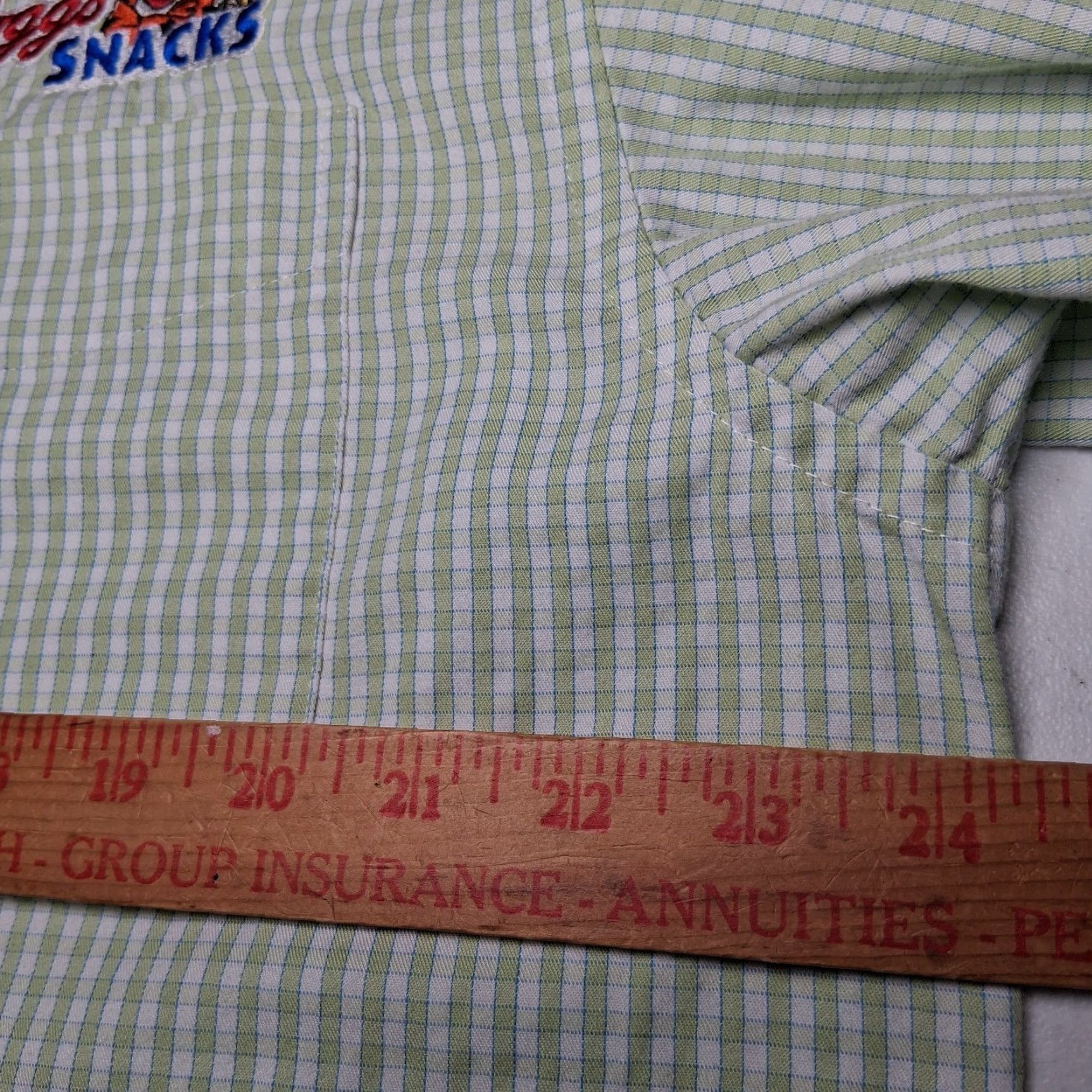 Port Authority Kelloggs Snacks Shirt L Button-Down Long Sleeve Green Plaid Tony The Tiger Size US L / EU 52-54 / 3 - 7 Thumbnail