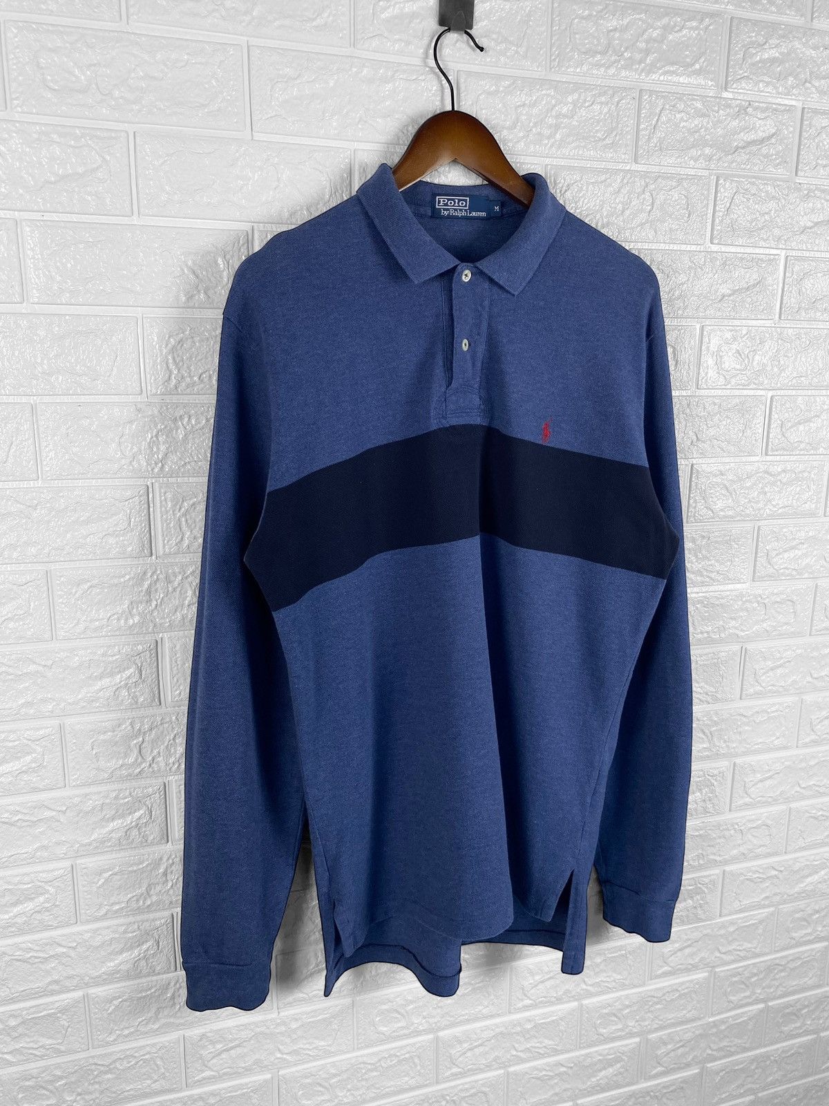 Polo Ralph Lauren × Ralph Lauren × Vintage Vintage Ralph Lauren rugby long sleeve polo t shirt Size US M / EU 48-50 / 2 - 3 Thumbnail