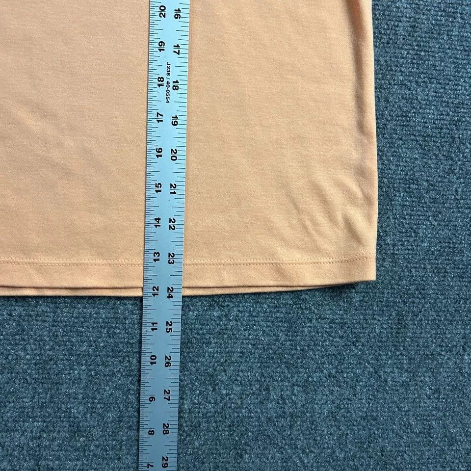 L.L. Bean LL Bean Shirt Womens Large Regular Orange Top V-Neck Supima Size L / US 10 / IT 46 - 7 Thumbnail