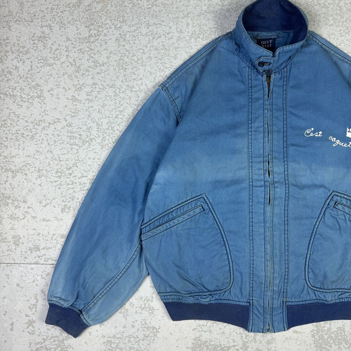 BIGI × Japanese Brand Vintage Faded Just Bigi Zip Up Jacket Size US M / EU 48-50 / 2 - 2 Thumbnail
