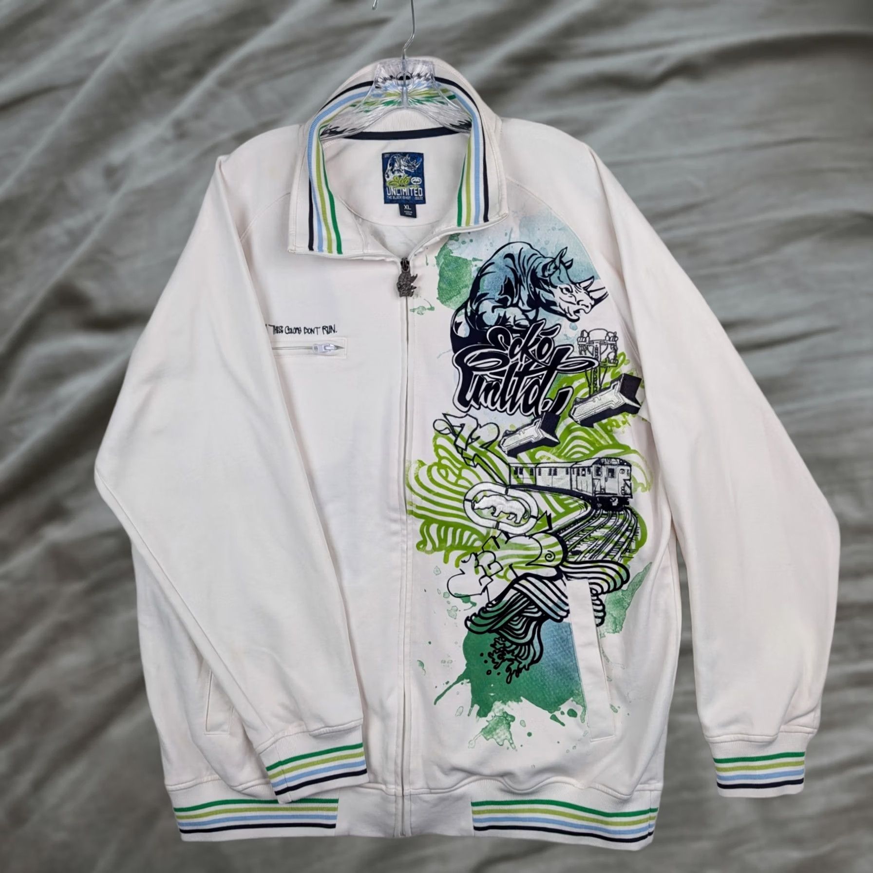 Ecko Unltd. × Vintage Fire Y2K Ecko Pullover Windbreaker Anorak