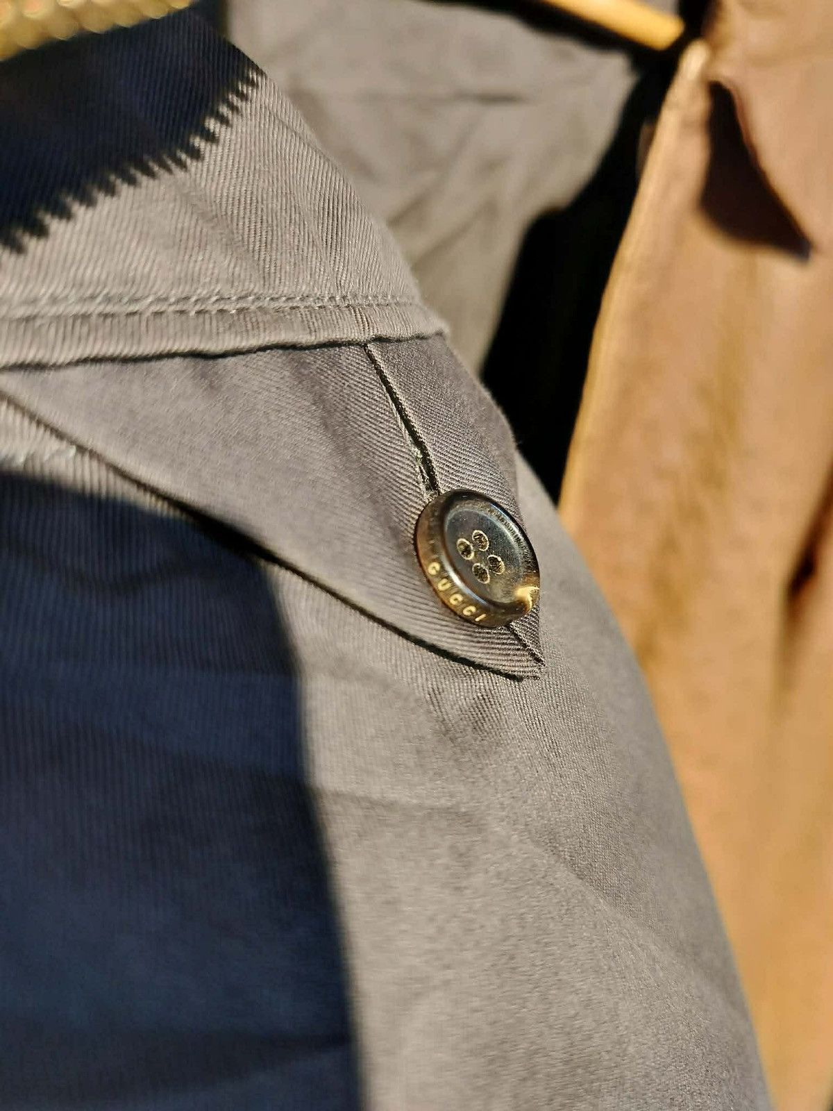 Gucci Gucci Brown Ostrich Leather Jacket Size US S / EU 44-46 / 1 - 6 Thumbnail