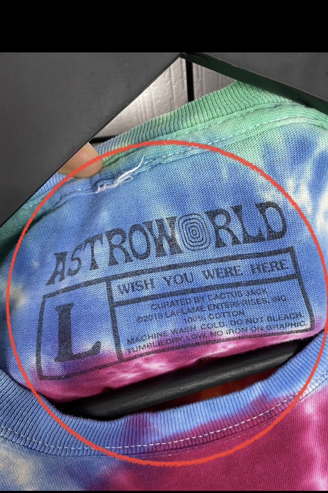 Band Tees × Travis Scott Cactus Jack 2018 Travis Scott Astroworld Hip Hop Tour Merch Size US L / EU 52-54 / 3 - 16 Thumbnail