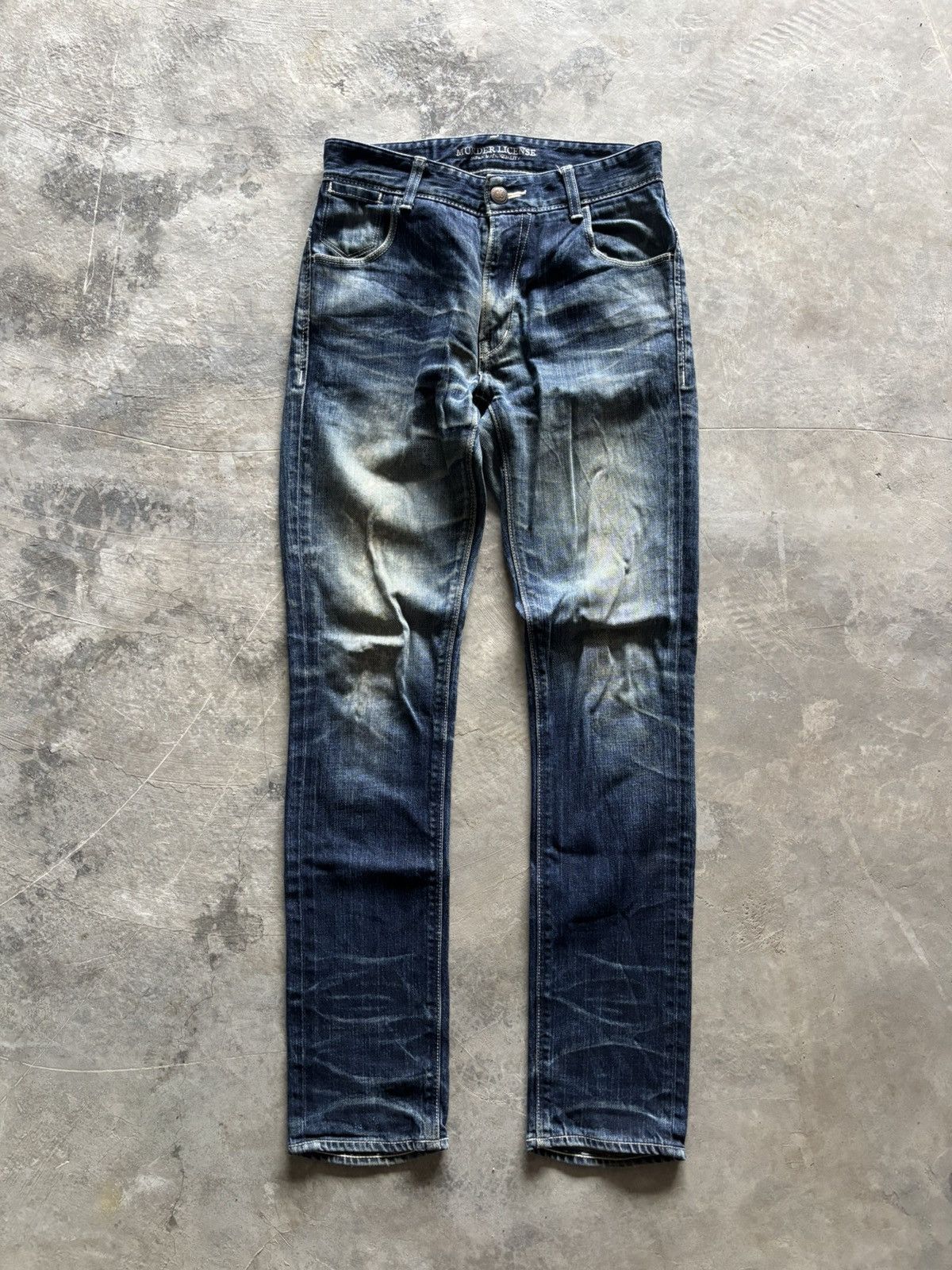 Murder License MURDER LICENSE skinny slim japanese distressed whiskered Size US 29 - 1 Thumbnail