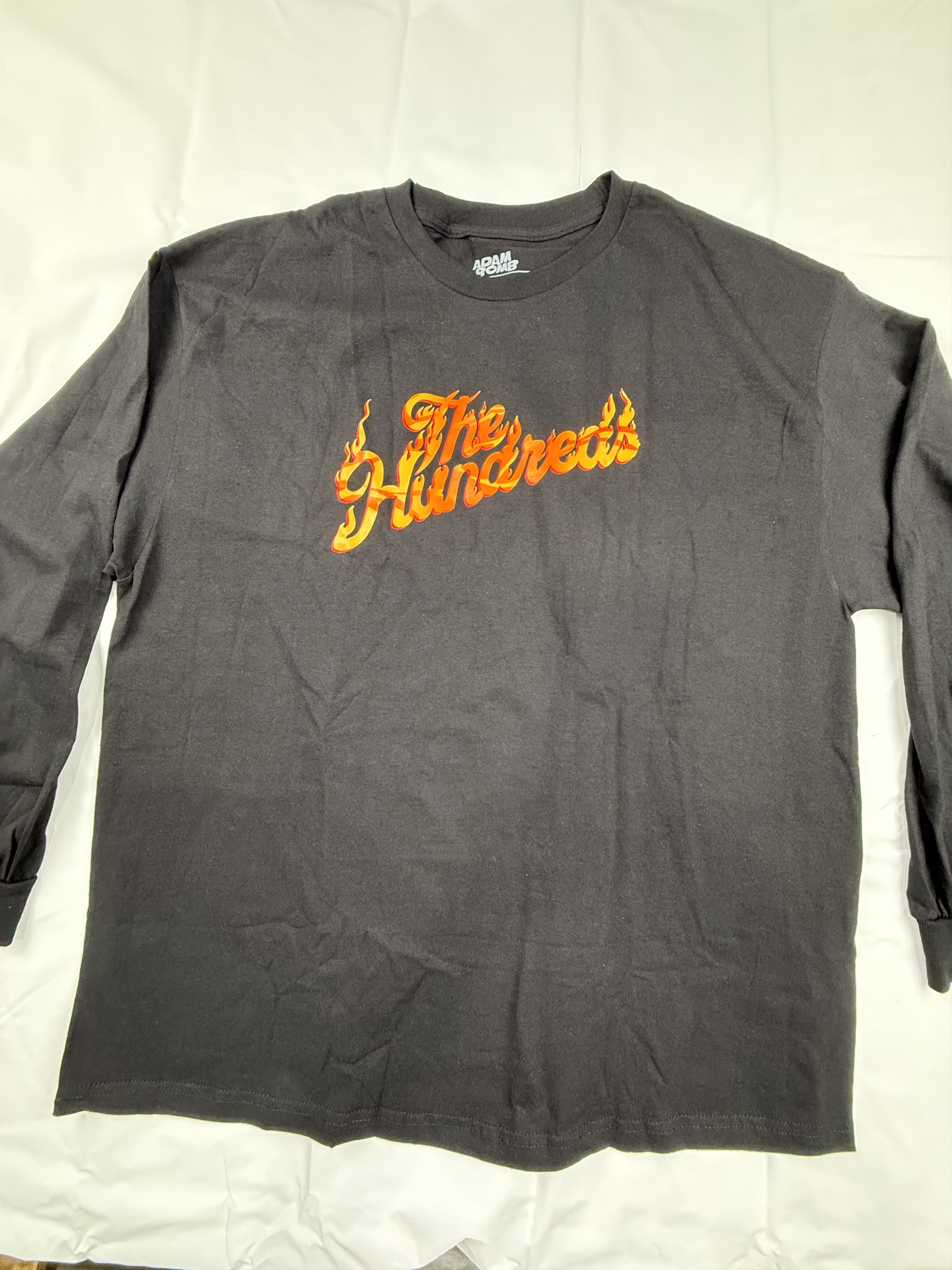 The Hundreds The Hundreds Adam Bomb Mens Black Flame Logo Long Sleeve Size US XXL / EU 58 / 5 - 2 Thumbnail