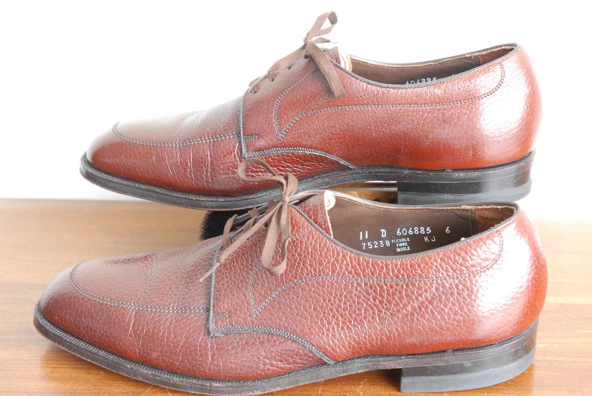 Florsheim Blue Window Pebble Grain Derby Size US 11 / EU 44 - 4 Thumbnail