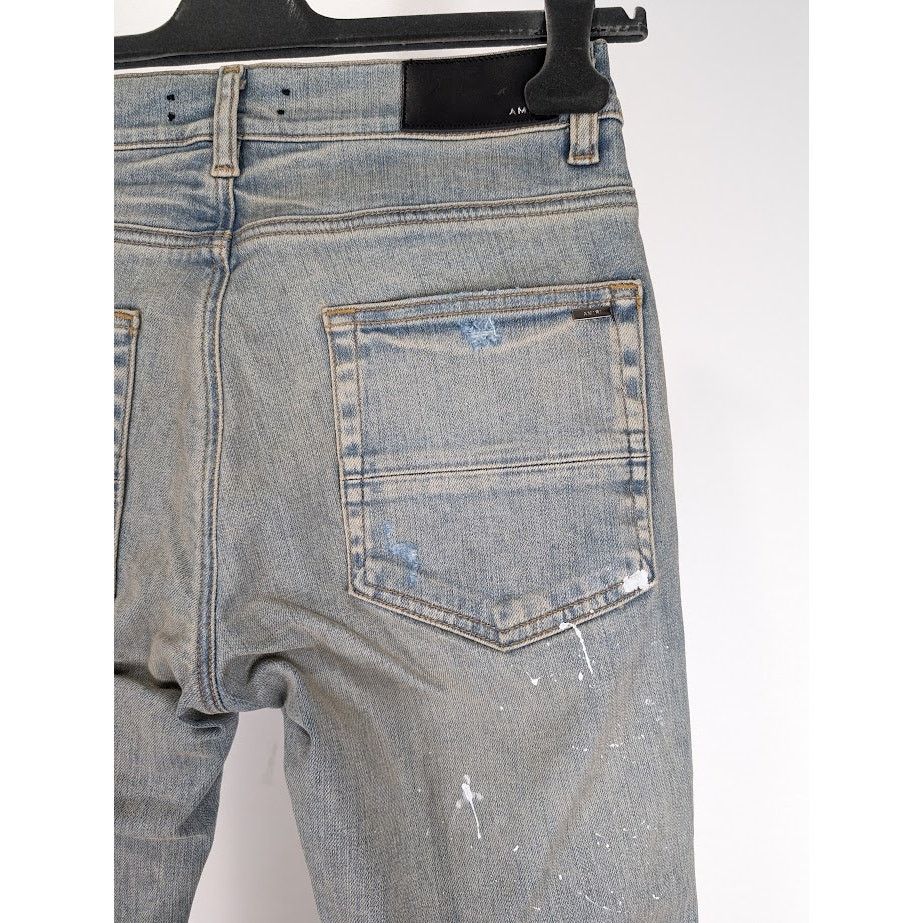 Amiri o1rshd1 MX1 Plaid Jeans in Clay Indigo Size US 30 / EU 46 - 17 Thumbnail