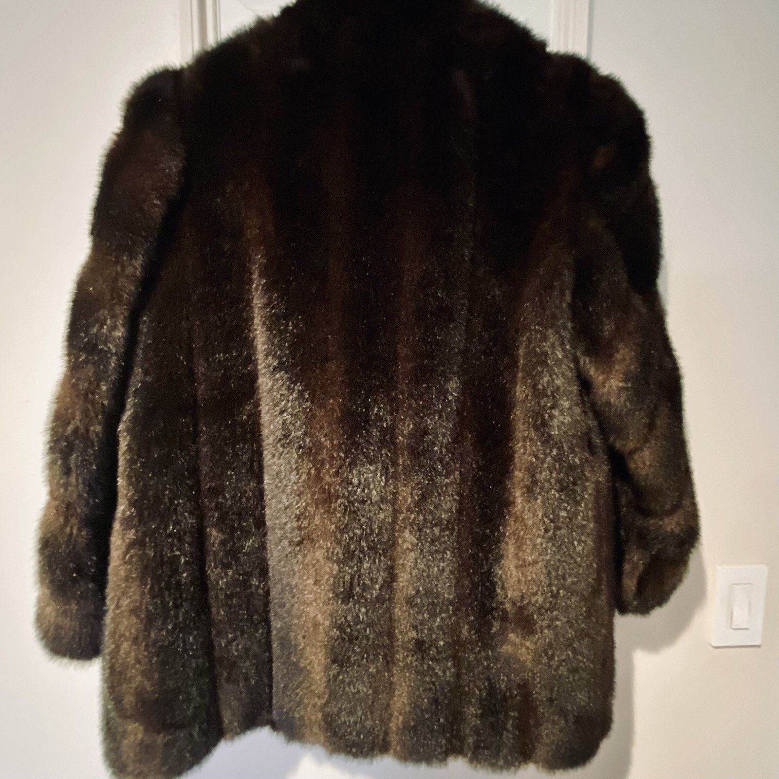 & Other Stories Vintage Chocolate Brown Fur Stole Wrap Jacket Med Large Size M / US 6-8 / IT 42-44 - 2 Thumbnail