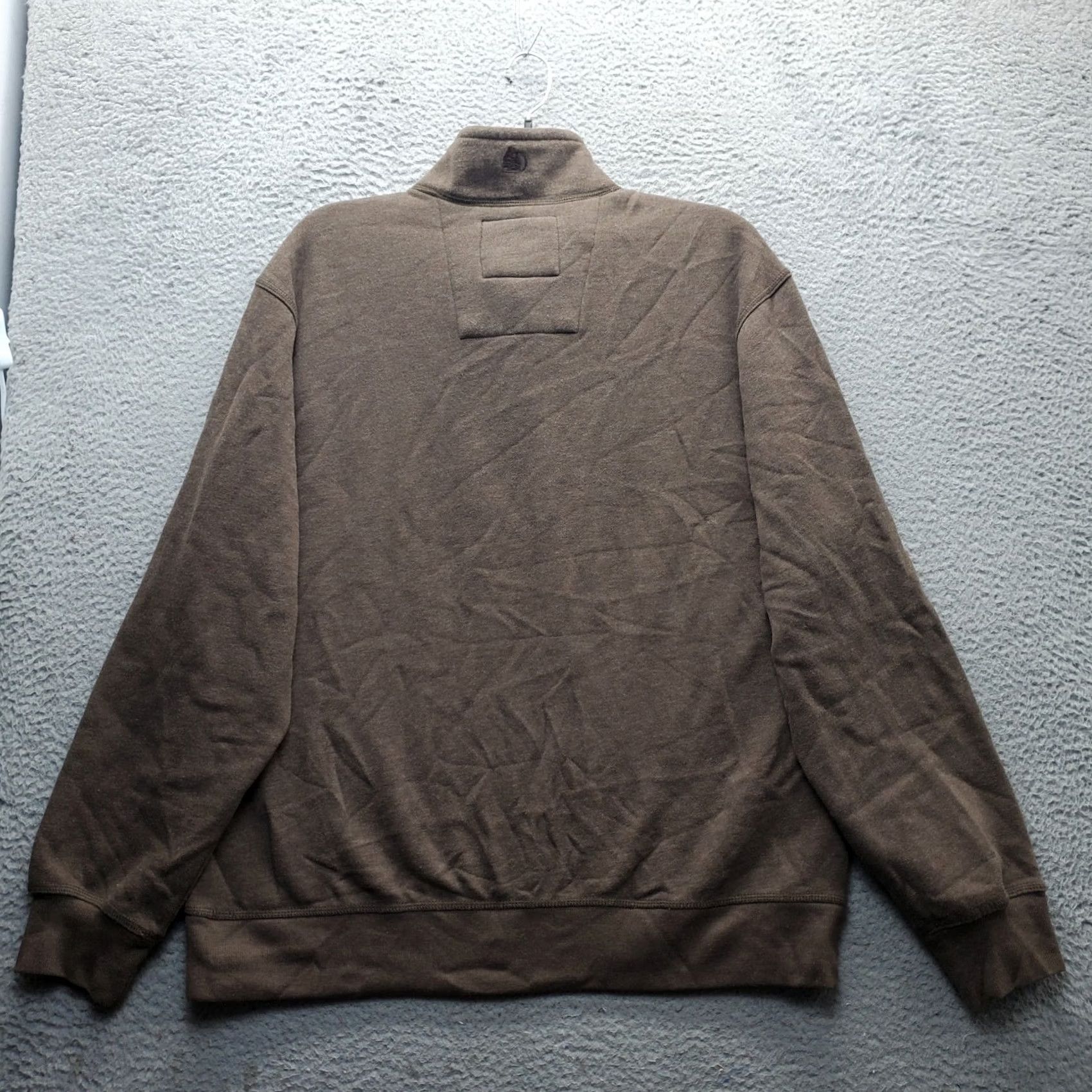 Vintage G.H. Bass & Co. Sweater Mens XXL Brown Fleece Lined Mock Neck Quarter Button Size US XXL / EU 58 / 5 - 2 Thumbnail