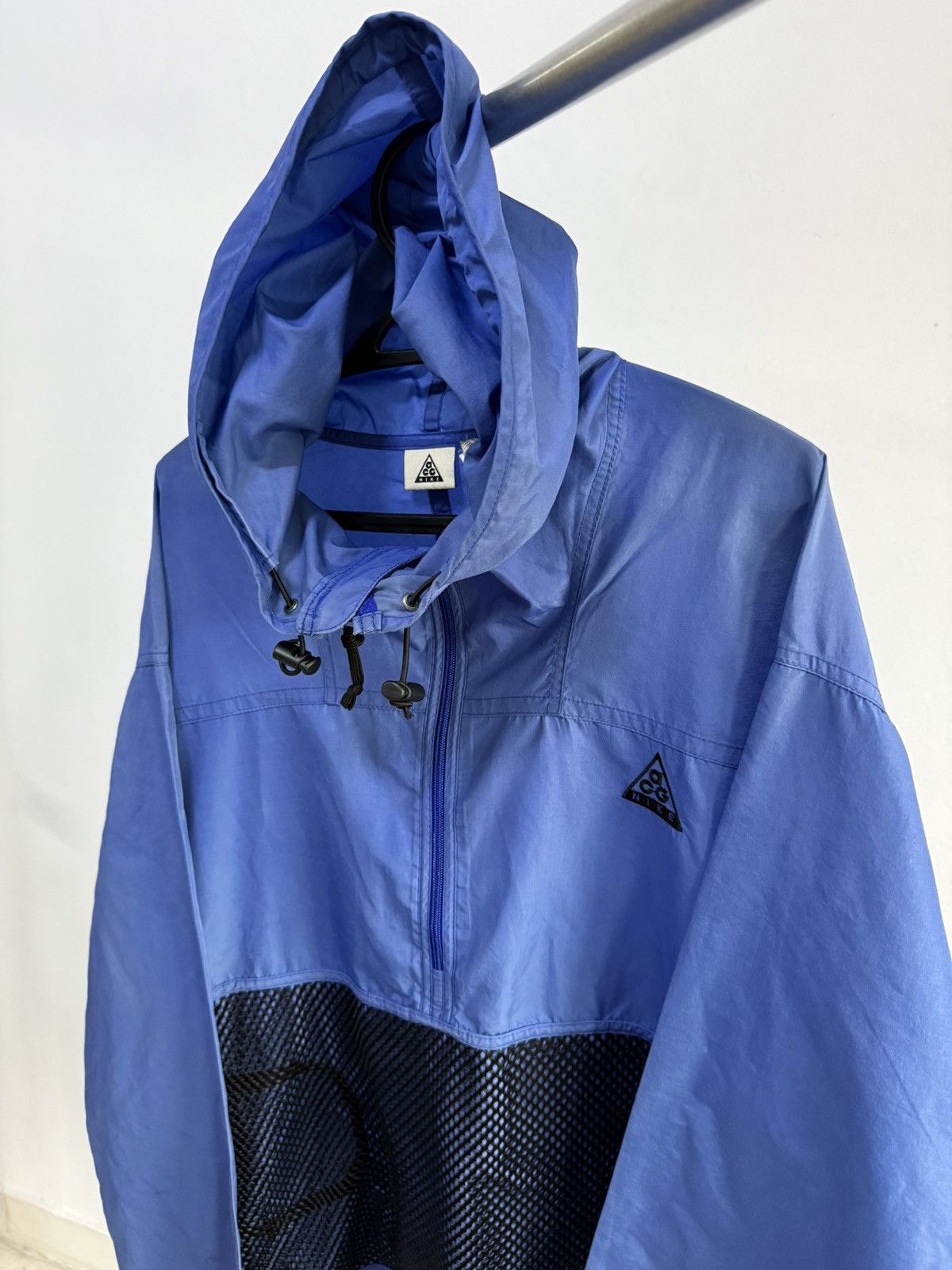 Nike ACG Nike ACG blue pullover anorak jacket black mesh pocket Size US L / EU 52-54 / 3 - 5 Thumbnail