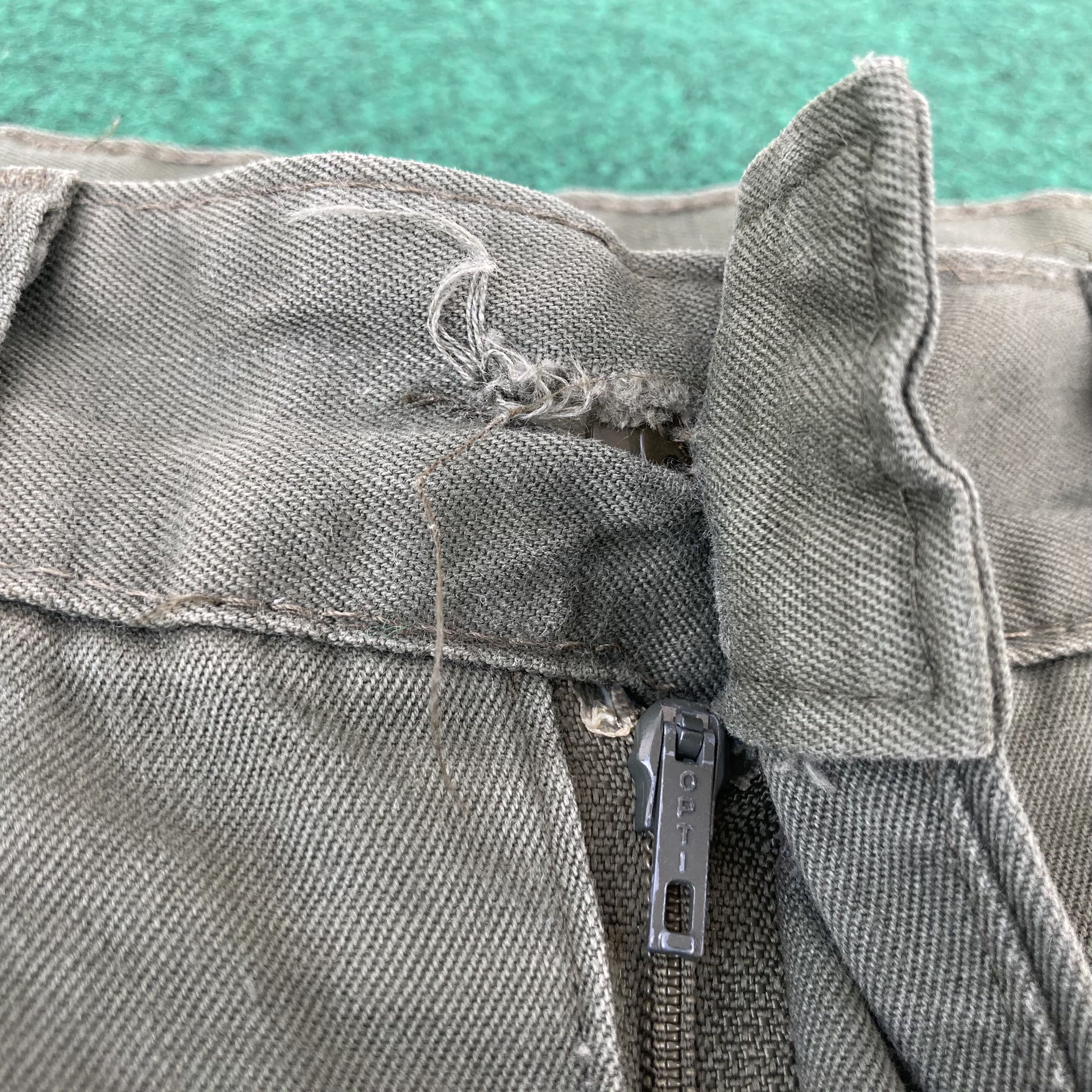Vintage Vtg Begetex 1986 Belgian Military Zipper Opti Army Pant Size US 29 - 4 Thumbnail