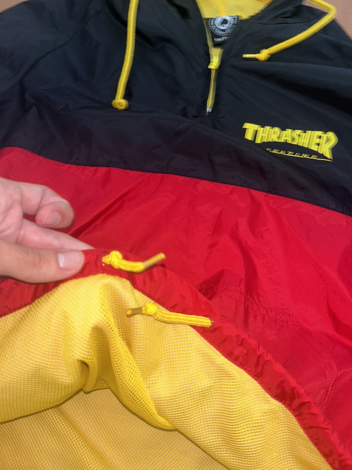 Thrasher × Vintage Thrasher vintage parka windbreaker turtle neck zip up Size US S / EU 44-46 / 1 - 4 Thumbnail