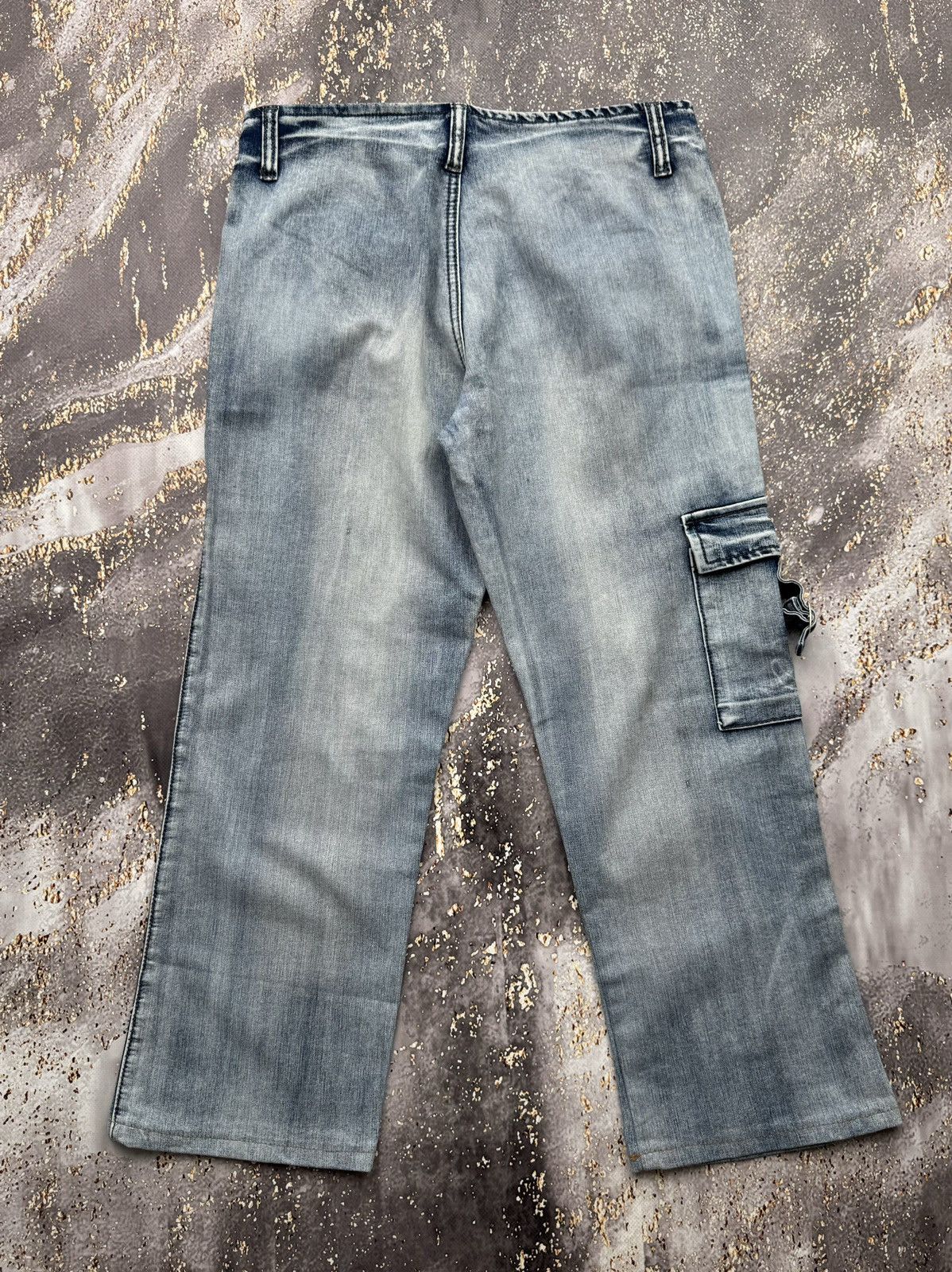 Vintage Vintage Cargo Bondage Cropped Jeans Size 27" / US 4 / IT 40 - 6 Thumbnail