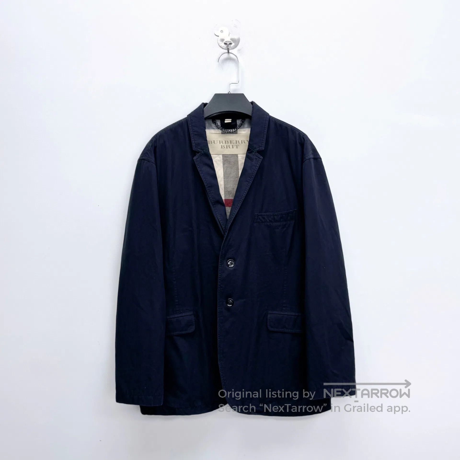 Burberry Burberry Single-breasted buttoned blazer jacket with all-o Size US XL / EU 56 / 4 - 1 Thumbnail