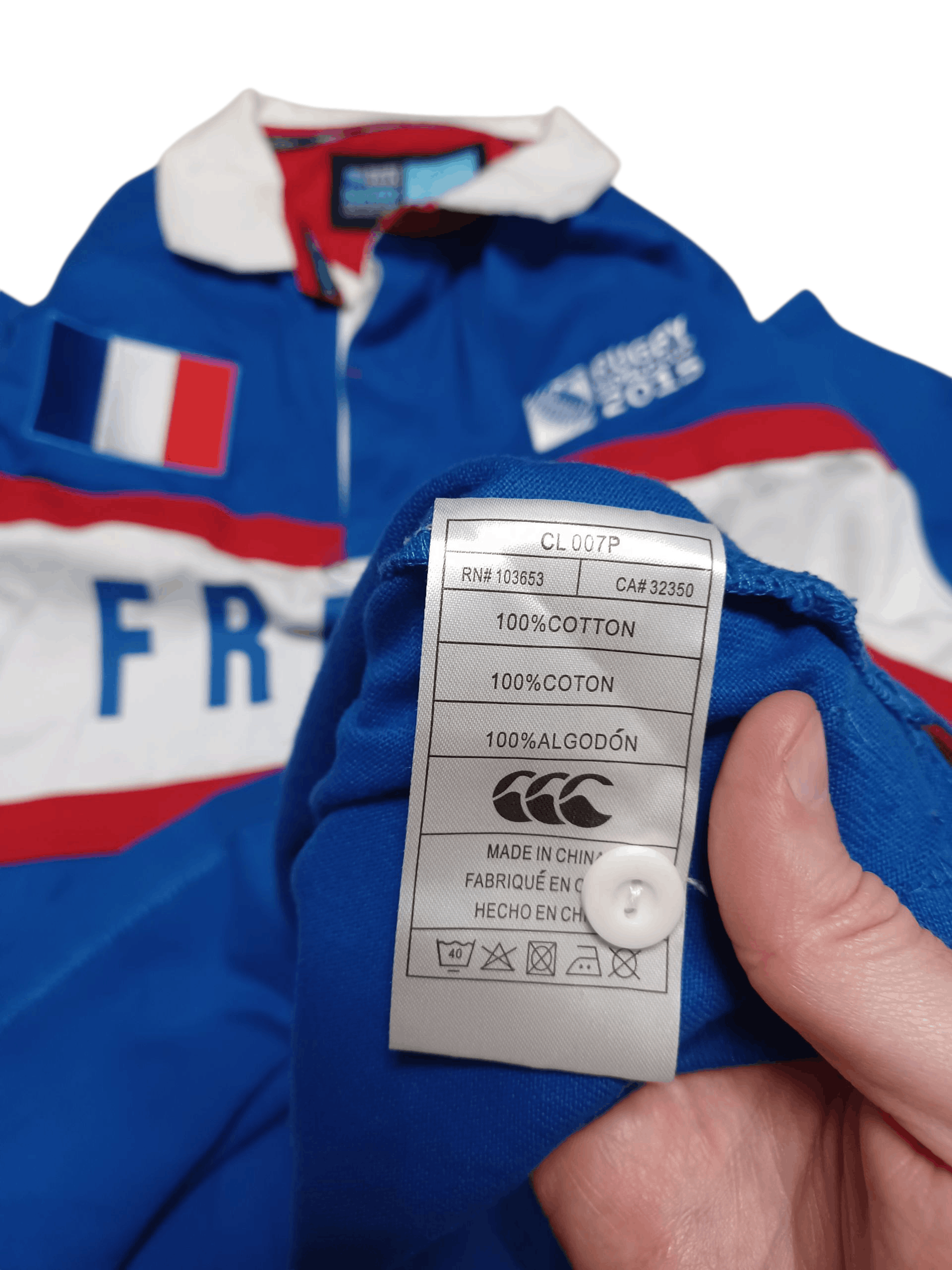 Canterbury of New Zealand FRANCE CHIEF KEEF CANTERBERY RUGBY WORLD CUP 2015 POLO Size US XL / EU 56 / 4 - 5 Thumbnail