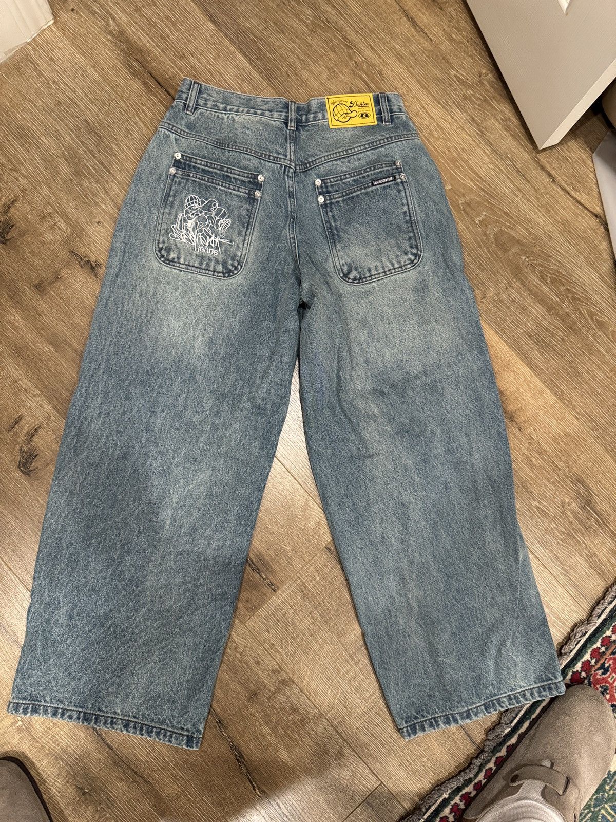 Japanese Brand × Vintage Basement La X Sleepers Denim Jeans Size US 31 - 6 Thumbnail