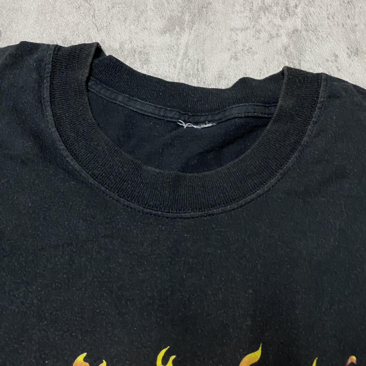 Other Black graphic tee with flame design #skater Size US M / EU 48-50 / 2 - 3 Thumbnail