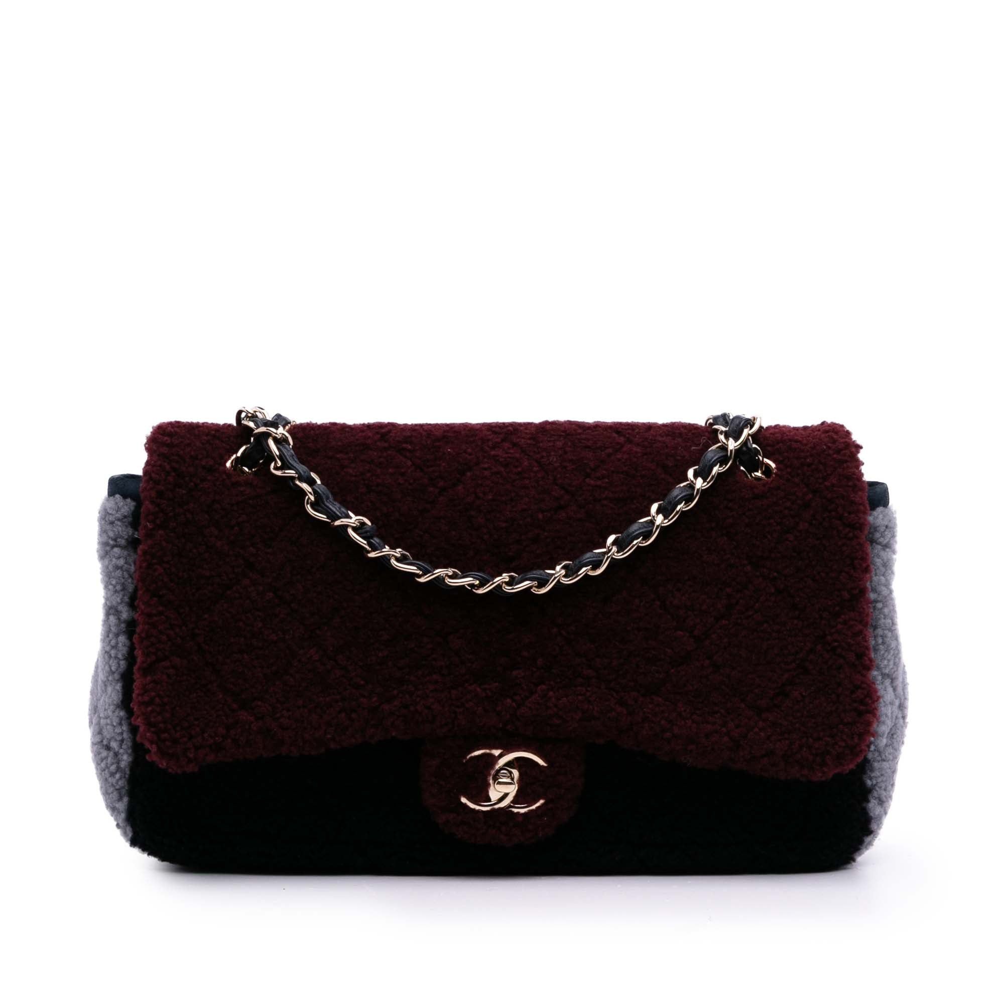 Chanel Medium Tricolor CC Quilted Shearling Single Flap Size ONE SIZE - 1 Thumbnail