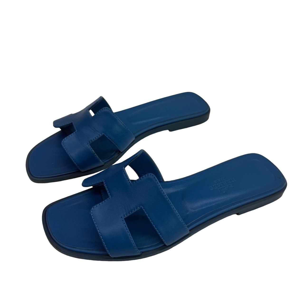 Hermès Oran Leather Sandals Size 37.5