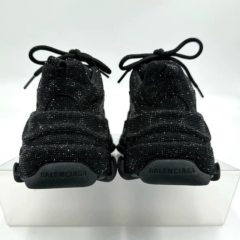 Balenciaga Balenciaga Triple S Black Sparkly Sneakers-2506 Size US 10 / EU 43 - 3 Thumbnail