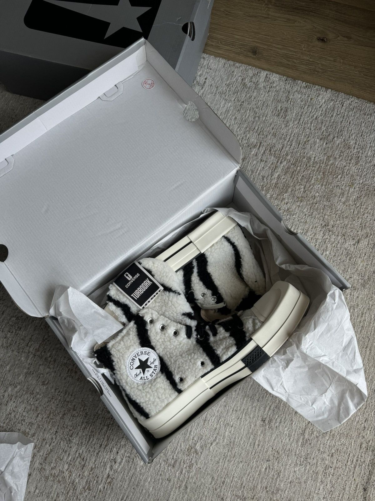 Converse × Rick Owens × Rick Owens Drkshdw RICK OWENS X CONVERSE 41 Size US 8 / EU 41 - 5 Thumbnail