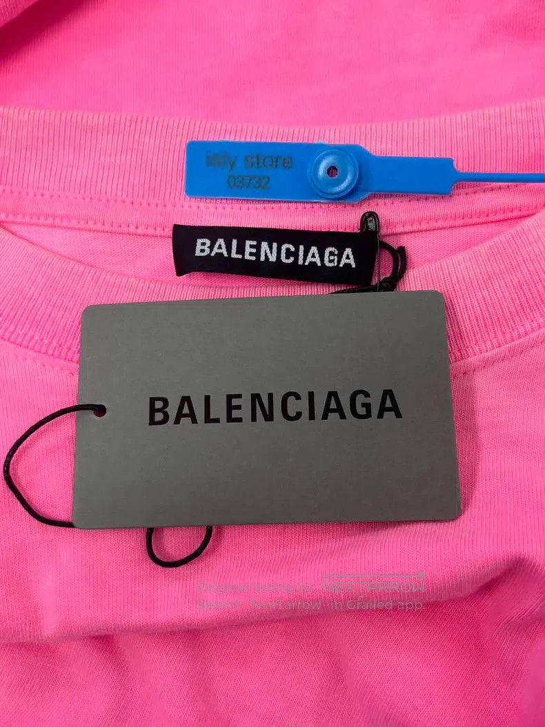 Balenciaga Balenciaga Logo Letter Printed Casual Crew Neck Short Slee Size US XS / EU 42 / 0 - 4 Thumbnail