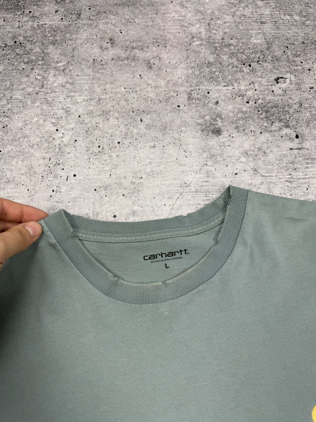 Carhartt × Carhartt Wip × Designer Vintage Y2K Style Carhartt WIP S/S Chase Logo T-Shirt Tee Size US L / EU 52-54 / 3 - 8 Thumbnail