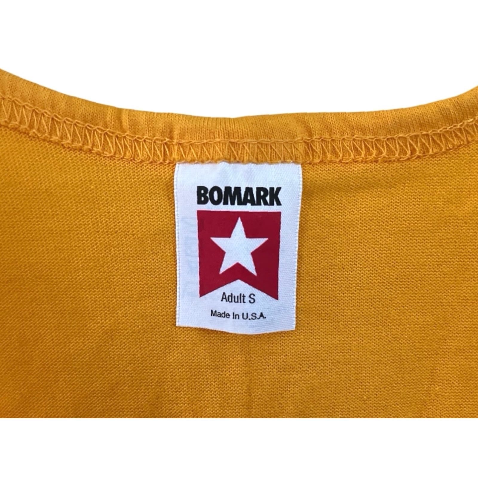 Vintage VINTAGE Bomark Tank Top Shirt Mens S Deadstock NWOT Made in USA 90s Athletic Gold Yellow Cotton/Poly Blend Solid 28.5” Long 23” Across Mens Size US S / EU 44-46 / 1 - 3 Thumbnail