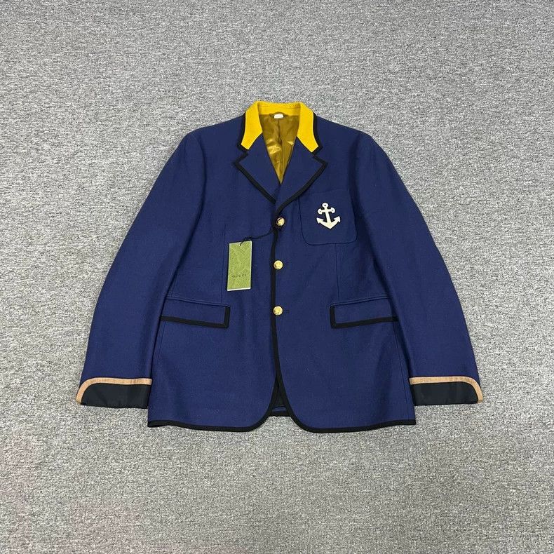 Gucci Gucci Ivy League Style Blazer in Navy-dmc Size US M / EU 48-50 / 2 - 1 Thumbnail