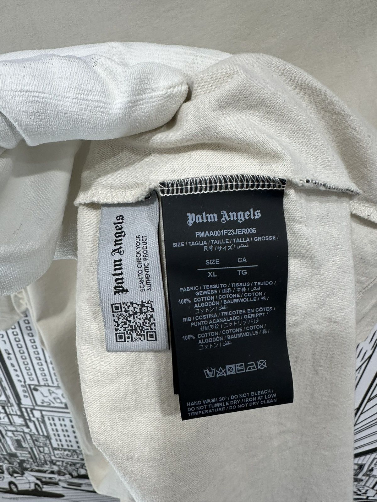 Palm Angels Palm Angles So Little Time Tee XL Aqua/Tan Size US XL / EU 56 / 4 - 5 Thumbnail