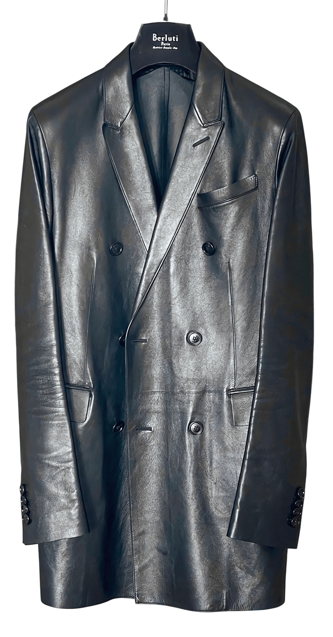 Berluti S/S 2019 RUNWAY LEATHER COAT BY KRIS VAN ASSCHE Size US M / EU 48-50 / 2 - 1 Thumbnail