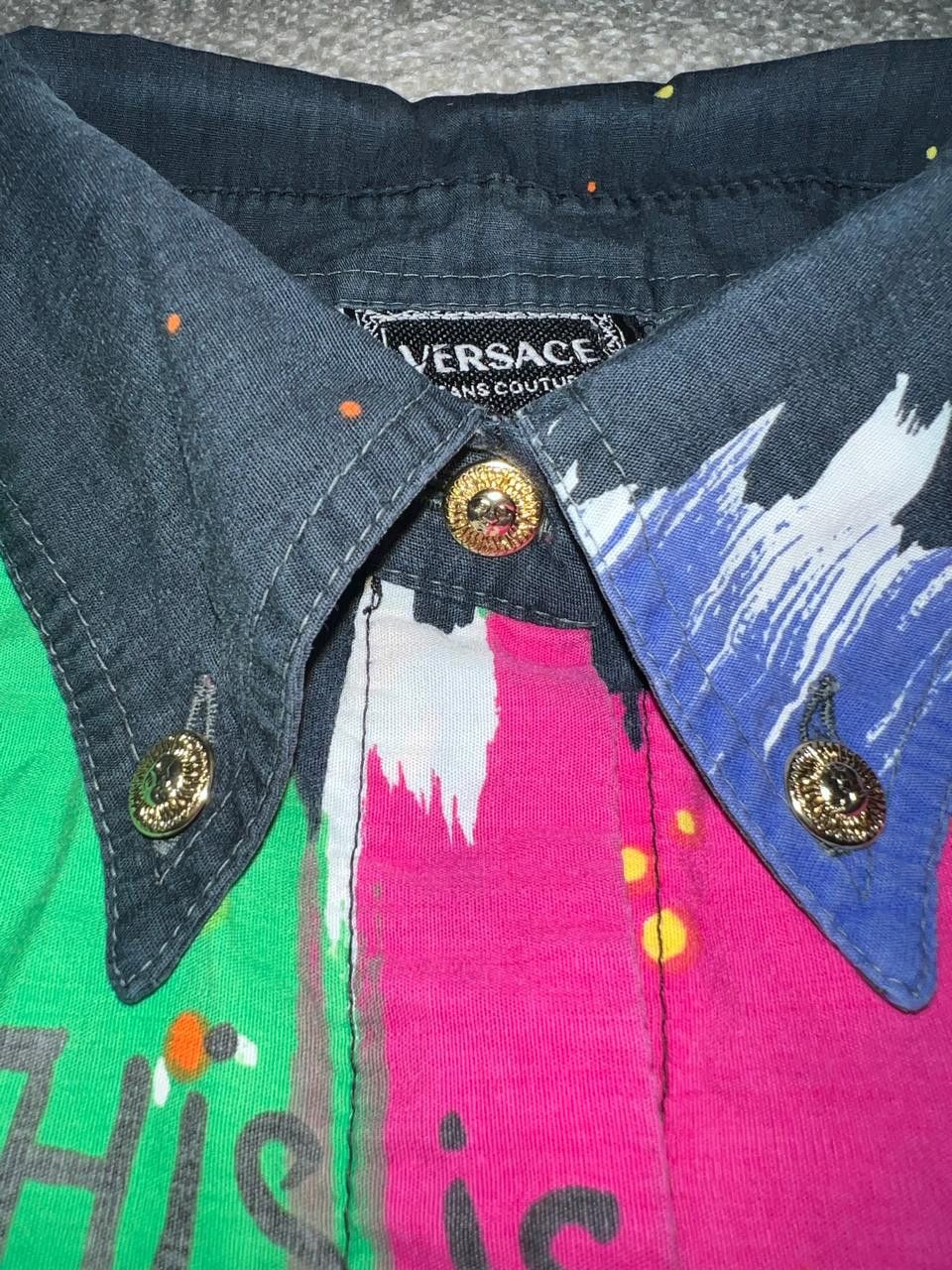 Versace × Vintage Versace Vintage Graffiti button up shirt Size US S / EU 44-46 / 1 - 4 Thumbnail