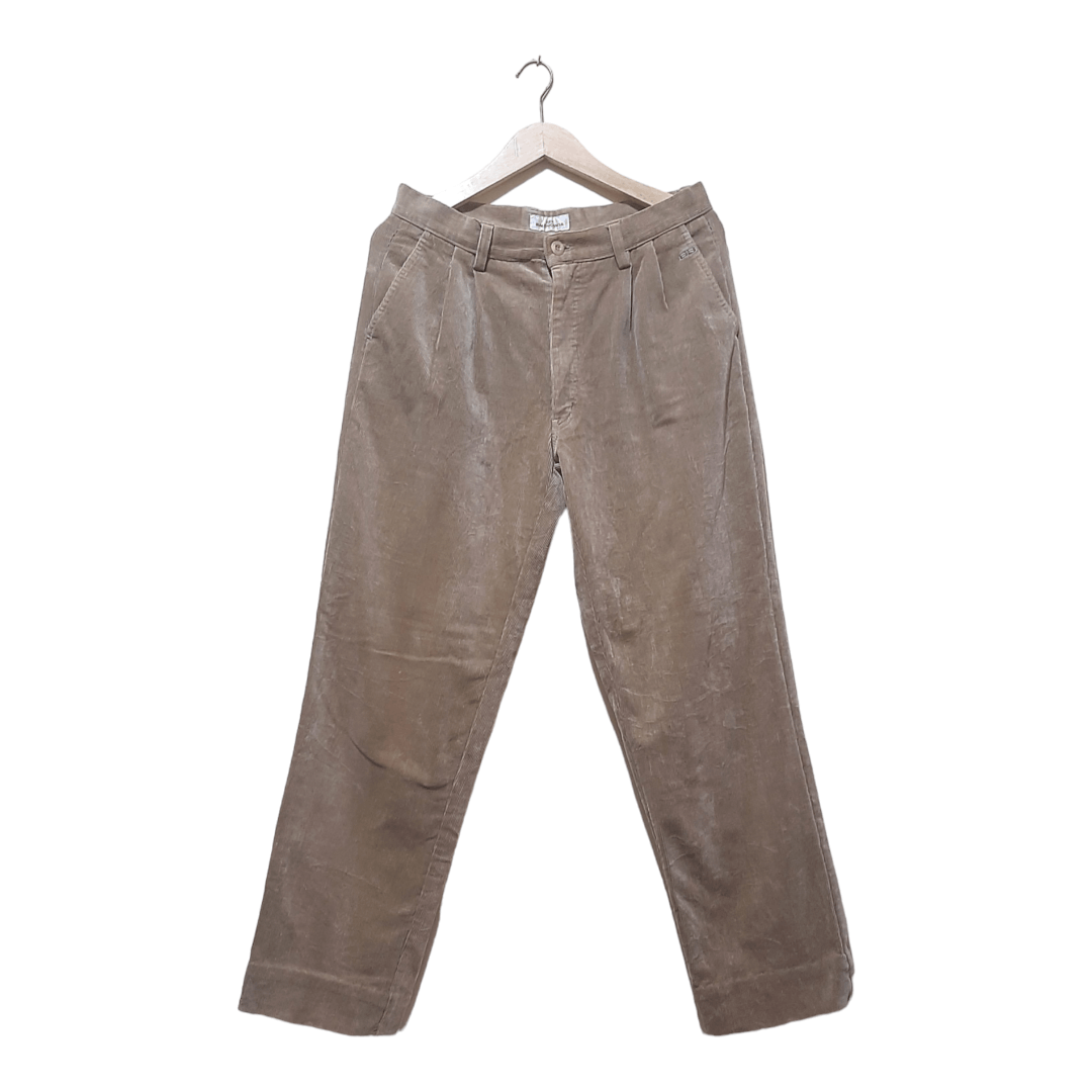 Balenciaga Vintage Balenciaga Archive Pleated Corduroy baggy Pant Size US 33 - 2 Thumbnail