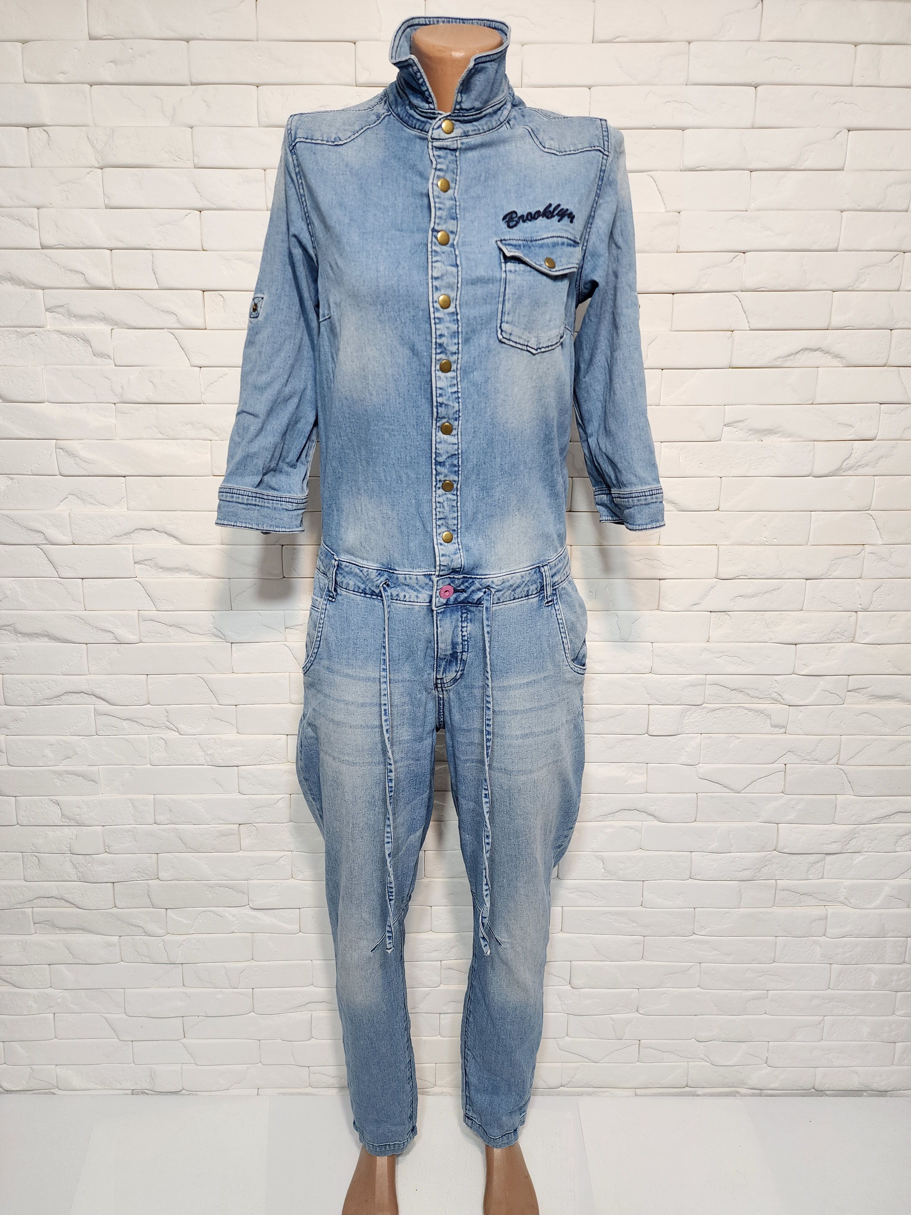 Denim & Co. Denim Women's Jumpsuit Size 32" / US 10 / IT 46 - 1 Thumbnail