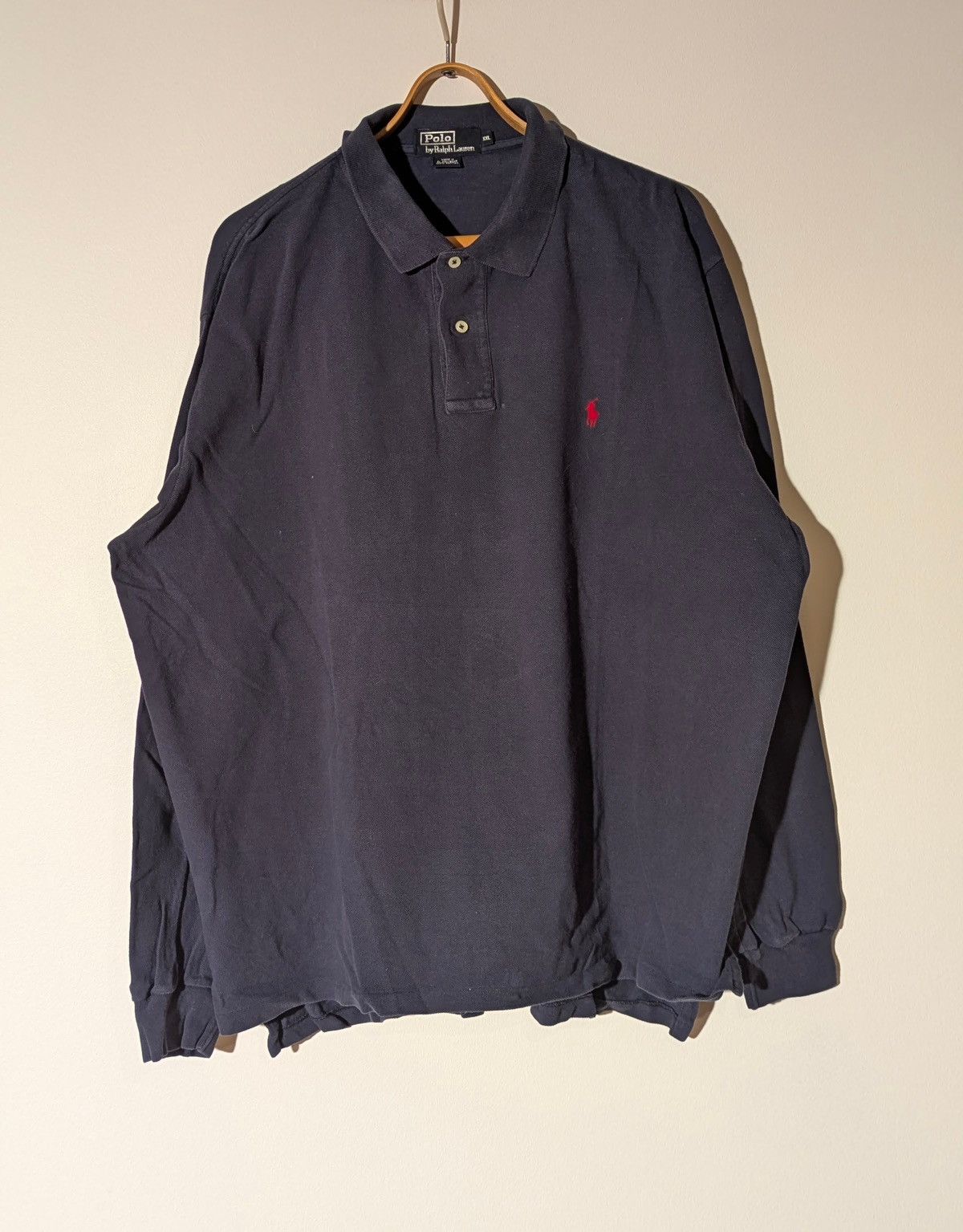 Polo Ralph Lauren 👕 Polo Ralph Lauren Long Sleeve Polo Shirt – Navy (Size XXL) Size US XXL / EU 58 / 5 - 1 Thumbnail
