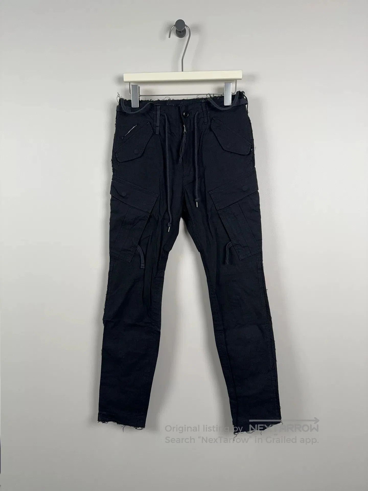 Takahiromiyashita The Soloist. stylish soloist cargo pants in black. Size US 34 / EU 50 - 1 Thumbnail