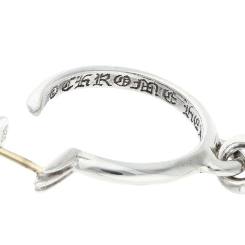 Chrome Hearts Chrome Hearts Tiny CH Cross Hoop Silver Earring Size ONE SIZE - 3 Thumbnail