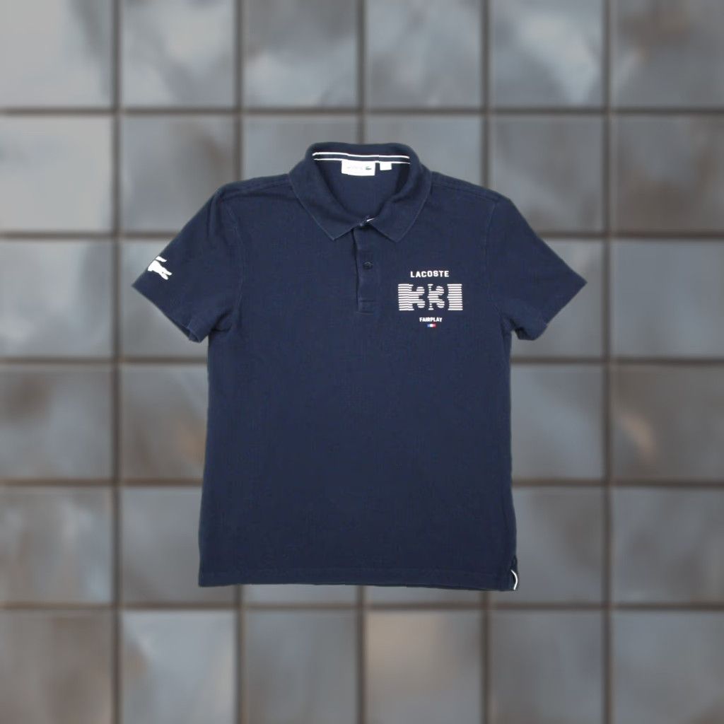 Lacoste Lacoste Shirt Mens 4 Medium blue Polo Short Sleeve Slim Fit Fairplay Size US M / EU 48-50 / 2 - 1 Thumbnail