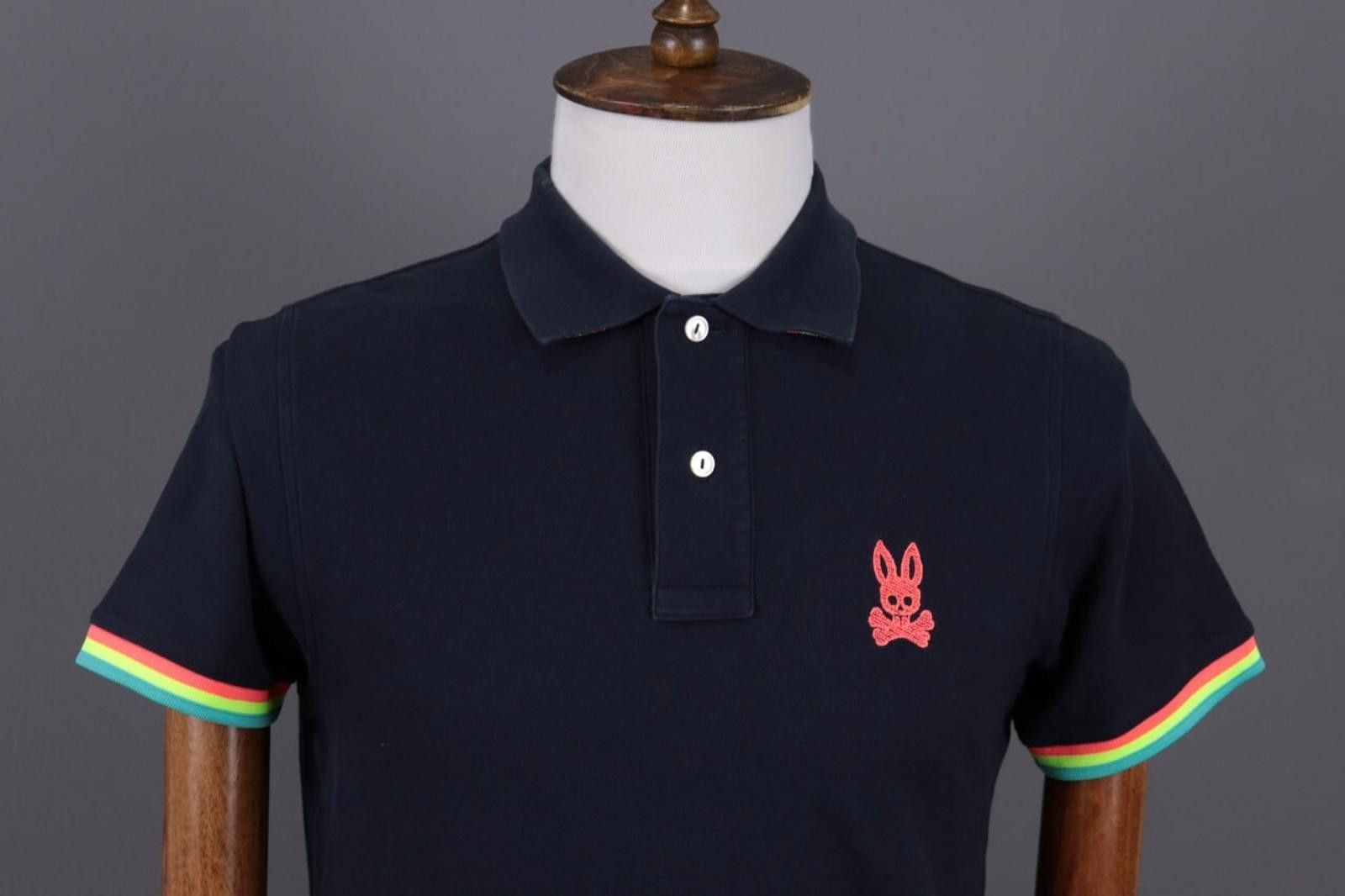 Psycho Bunny Psycho Banny Black Logo Cotton Summer Polo Shirt Size 4 / M Size US M / EU 48-50 / 2 - 2 Thumbnail