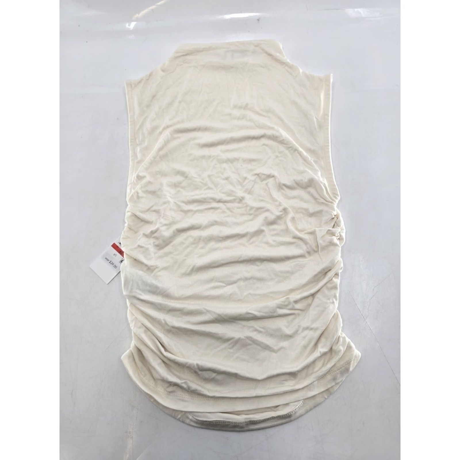 DKNY DKNY Top - Women's Ruched Versatile Everyday Top - Eggnog Silver - XS Size XS / US 0-2 / IT 36-38 - 8 Thumbnail