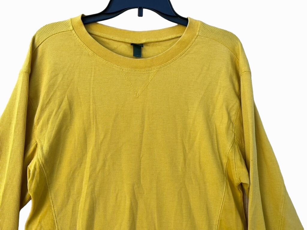 Other Wild Fable - Men's Thermal Long Sleeve Henley Shirt - Yellow Size US XS / EU 42 / 0 - 12 Thumbnail