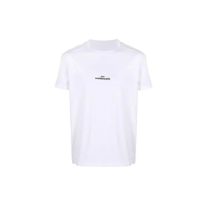 Maison Margiela Logo Print Crew Neck T-Shirt 0079