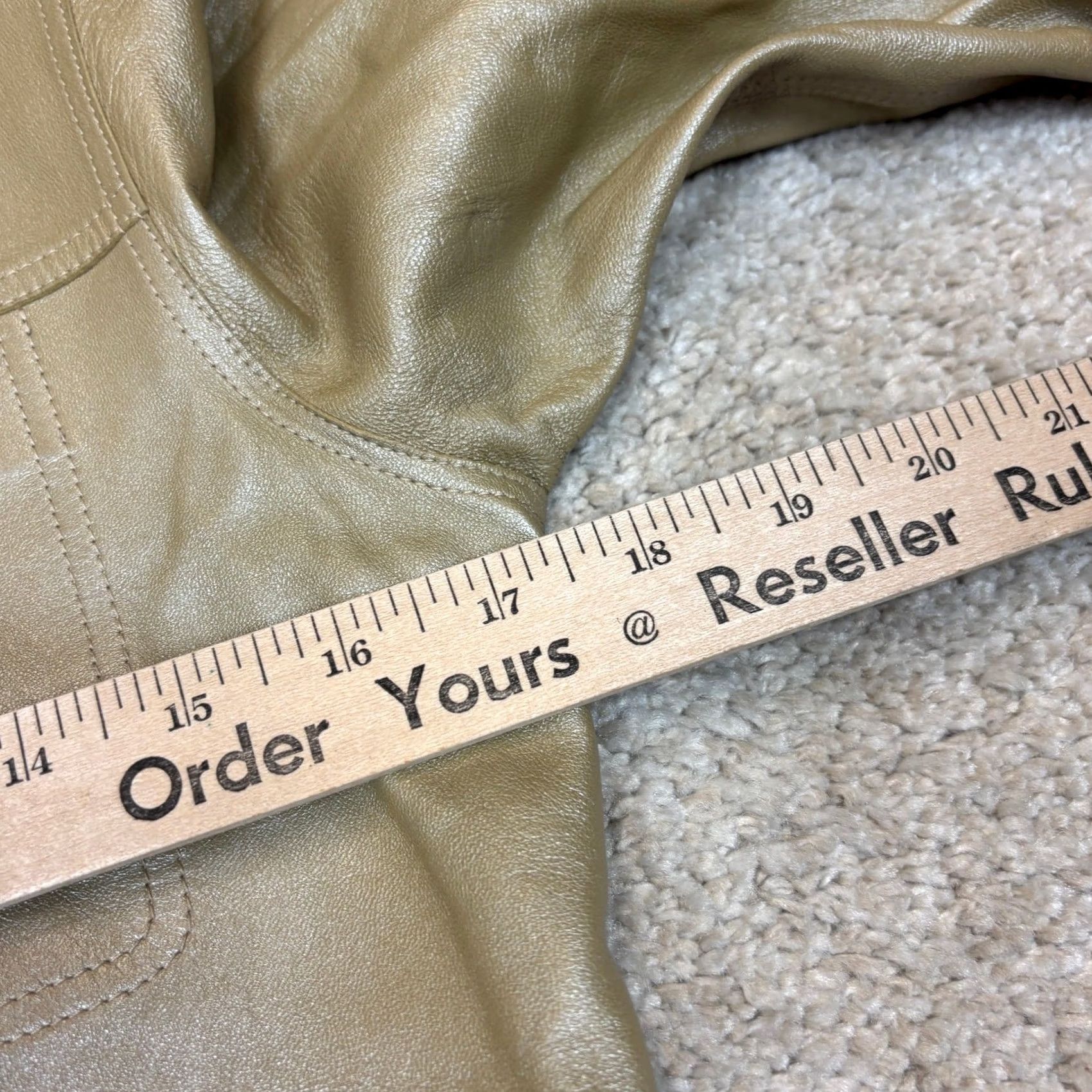 Jil Sander Jil Sander Raf Simons Leather Jacket Women 36 Minimalist Quiet Luxury Gold Leather Jacket Womens 36 Quiet Luxury Vas? Size XS / US 0-2 / IT 36-38 - 5 Thumbnail