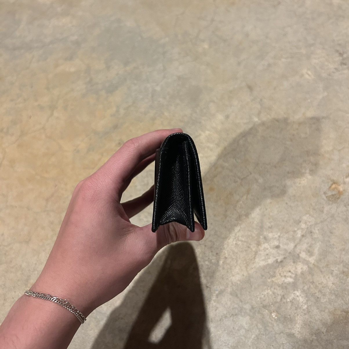 Designer × Prada Brand New Prada Saffiano Leather Card Holder Nero Black Size ONE SIZE - 5 Thumbnail