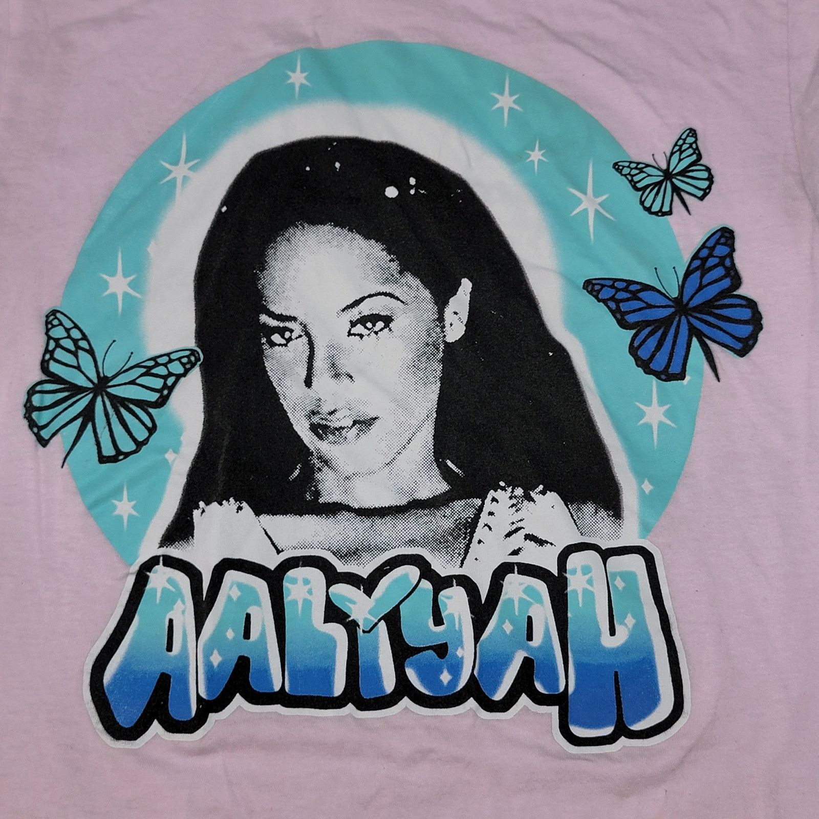 Other Aaliyah Pink Tee w/ Butterflies - Size Small Size S / US 4 / IT 40 - 2 Thumbnail