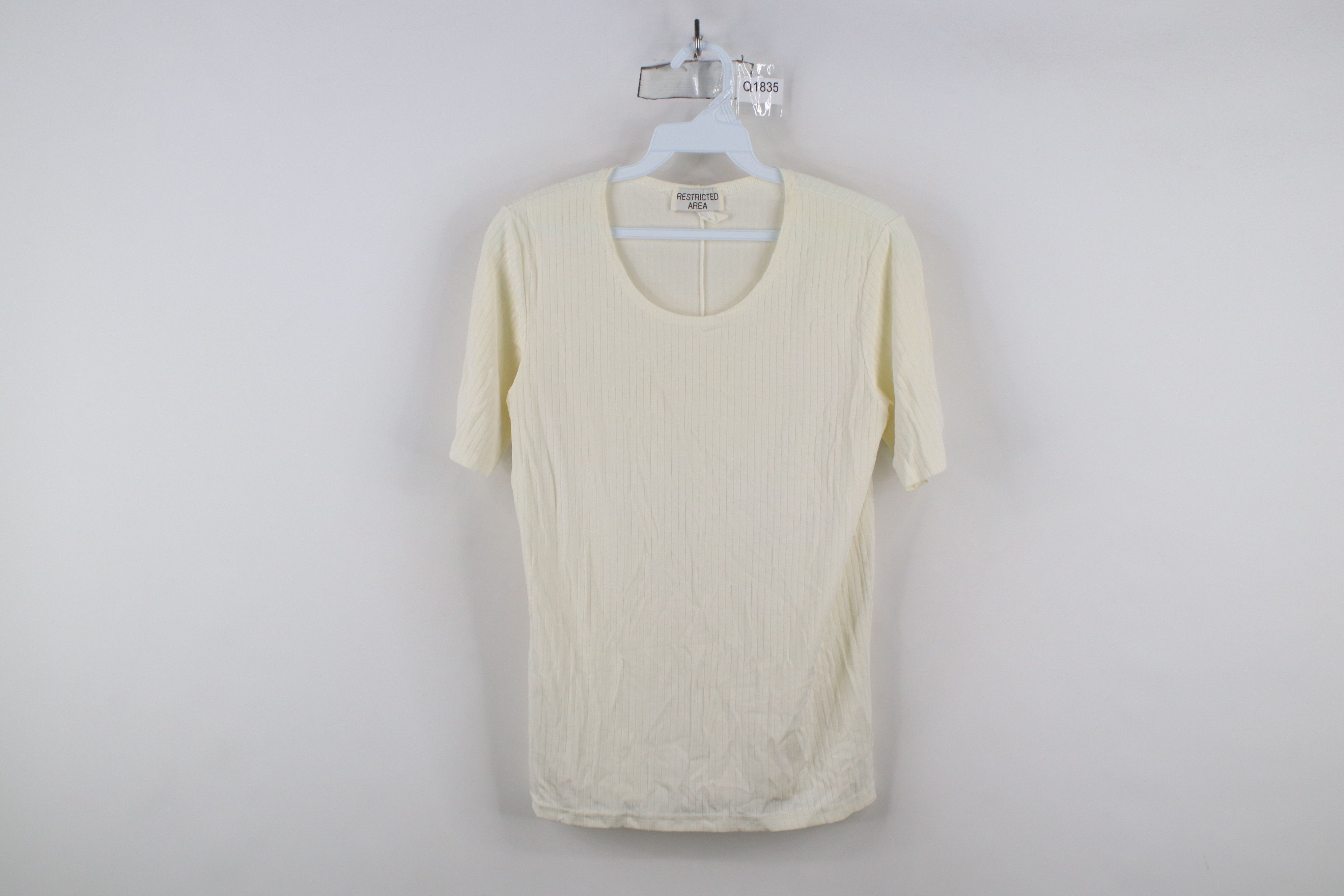Vintage Vintage 90s Streetwear Babydoll Striped Knit T-Shirt USA Size XL / US 12-14 / IT 48-50 - 1 Thumbnail