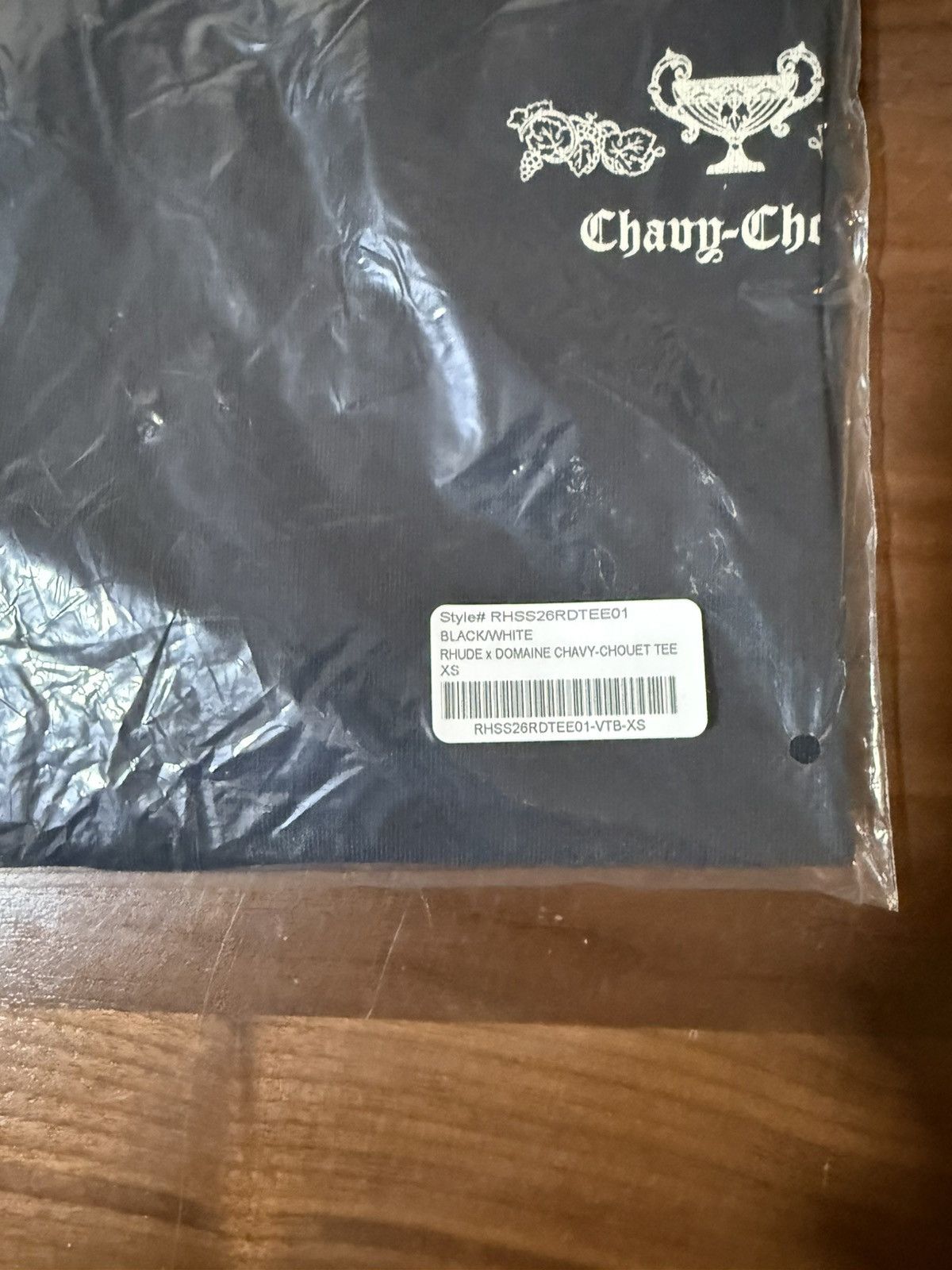 Rhude RHUDE X DOMAINE CHAVY-CHOUET TEE Graphic Logo Black XS Size US XS / EU 42 / 0 - 5 Thumbnail