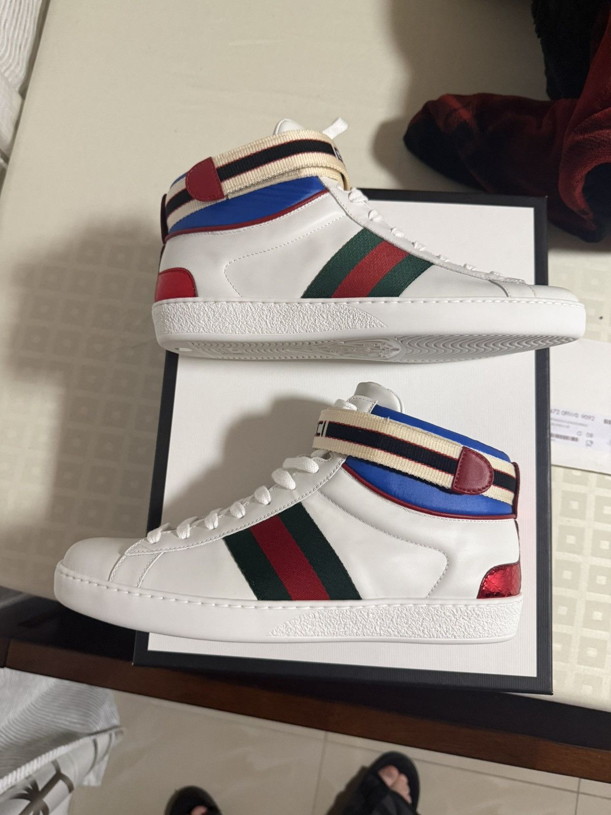 Gucci Gucci Ace High Top Sneaker Size US 8 / EU 41 - 6 Thumbnail