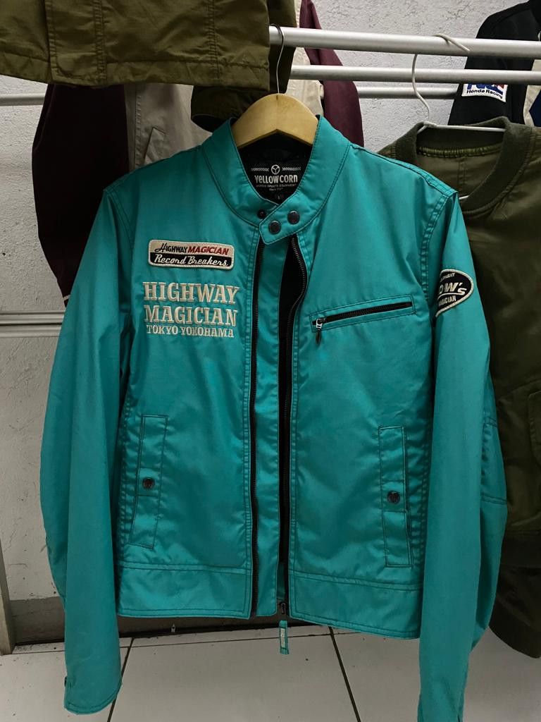 Yellow corn YN-7101 bukan kushitani vintage racing jacket